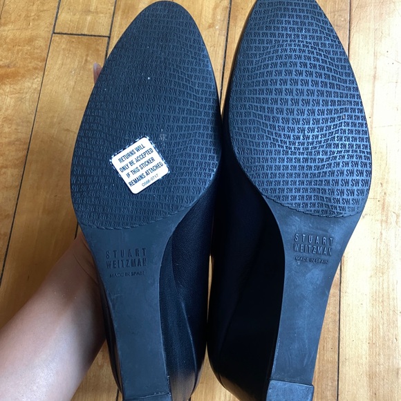 Leather Stuart Weitzman Wedges - Picture 8 of 8